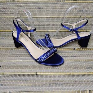 Badgley Mischka Jeweled Dagny Low Block Heels